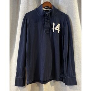 Y2K Aeropostale Long Sleeve Rugby Men's Large